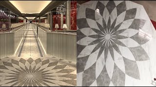 Springletile parquet flooring marble waterjet tiles-custom tile company