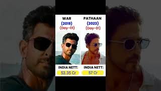 War vs pathaan movie day1 nett collection || #shorts #bollywood