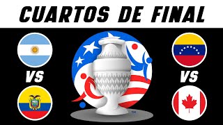 ASI QUEDARON LOS CUARTOS DE FINAL DE LA COPA AMERICA 2024 | Partidos y fechas✅