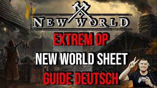 New World - Extem OP New World Sheet auf Deutsch Guide | Artefakte, Waffen Perks, Herzrunen & Mehr