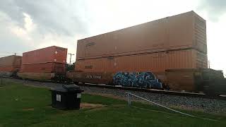 Norfolk Southern Intermodal Train 282 Heads Up The Charlotte District at Cherokee, SC 8-30-24.