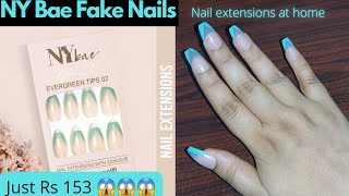 How to apply and remove fake nails at home - NY Bae nail extension review