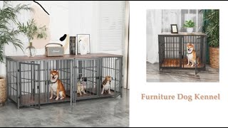 P-XL1198-BK  Bingopaw Dog Crate with 4 Doors Installation Video