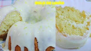 O BOLO DE LIMÃO: Receita de bolo de limão fofinho e delicioso. Bolo de limão, fácil e rápido!