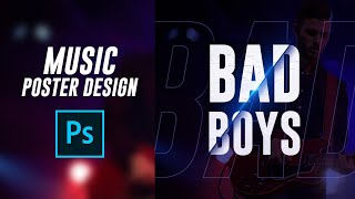 Photoshop Tutorial | Music Poster Design | Free Download