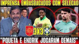 IMPRENSA FICOU MARAVILHADA COM ATUAÇÃO DA SELEÇÃO BRASILEIRA "ENDRIK E PAQUETA DERAM SHOW"