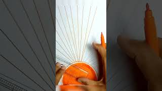 Easy And Simple Bohemian Sun Drawing With Brush Pen