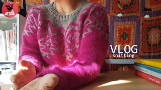 [뜨개하며독서 vlog-9]뜨개는 완성하면 이쁘다 l 제발 중간에 풀지말고 완성하자 ㅣFO Yesteryears sweater l WIP l knittingㅣ뜨개로그 ㅣ일상