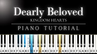 Dearly Beloved from Kingdom Hearts | PIANO TUTORIAL | Intermediate