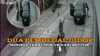 BEGAL APES !! pria ini serang brutal pembegal !! rekaman cctv 2023