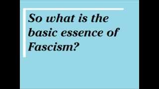 Fascism, a definition