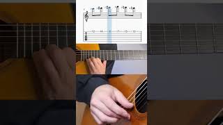 A minor scale - classical guitar #shorts