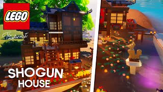 LEGO Fortnite: How To Build a Shogun House with pond!