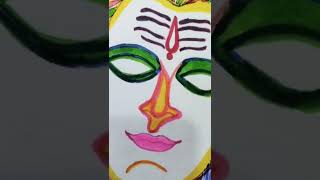 Colourful shiv ji drawing #shortsvideo #art # lord shiv