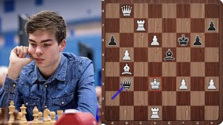 Jorden Van Foreest beats Daniil Dubov in tactical game! / Tata Steel Masters 2020