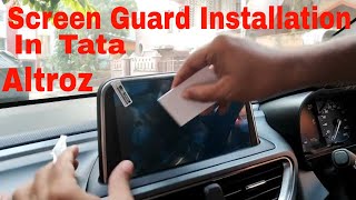 Screen Guard Installation For Tata Altroz/Punch/Nexon Touchscreen Harmaan System #tataaltroz