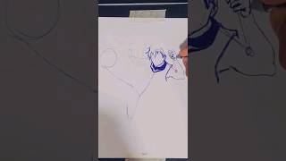 Blue Lock speed Drawing #shorts #art #animeart #animeart