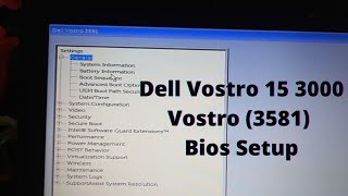 Dell Vostro 3581 Bios setup  Windows Formating & Installation  Windows 7,8.1,10,11 | Full Guide 2022