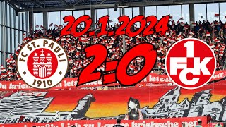 FC St. Pauli 2:0 1. FC Kaiserslautern - 20.1.2024 - Schlappe zum Rückrundenauftakt...!