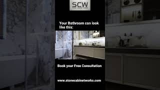 Your Bathroom Can Look Like This!🤩 Stone Cabinet Works #bathroomremodel  #bathroomremodeling