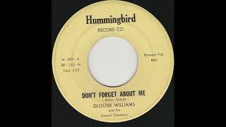 Gloster Williams And The Gospel Chanteurs – Don't Forget About Me  45 gospel soul