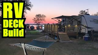 DIY Camper Deck Build | We built the perfect outdoor area as an extension of our RV!