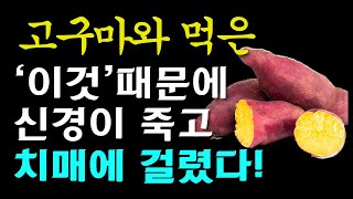 고구마와 절대로 함께 먹지마세요! 암과 치매에 걸릴 수 있습니다! 고구마와 먹으면 최악의 궁합인 3가지와 건강지키는 최고의 궁합 3가지 [고구마효능, 건강 정보]#햇고구마