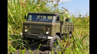 GAZ 66 (ГАЗ-66) - driving among the fields Cross RC GC4