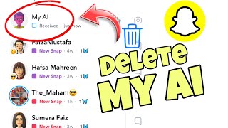 How to remove my ai on snapchat | Snapchat my ai 🤖 delete|| 2023 updates