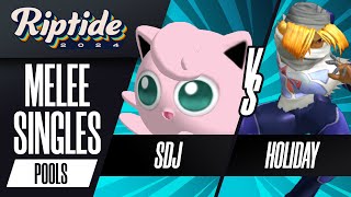 SDJ (Jigglypuff) vs Holiday (Sheik) - Riptide 2024 - Melee Singles - R2 Pools