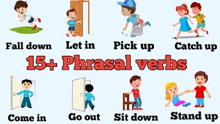 15+ Phrasal verbs in English | Phrasal verbs with Definition | Picture in Example | English Practice