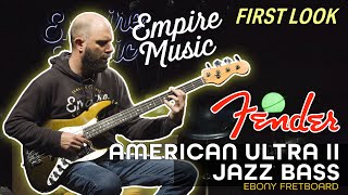 FIRST LOOK - Fender American Ultra II Jazz Bass (Ebony Fretboard)