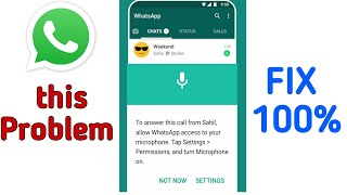 To answer this video call from allow whatsapp |  whatsapp video call problem