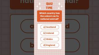 Which Country Has UNICORN As It's National Animal? #shorts #quiz #trivia