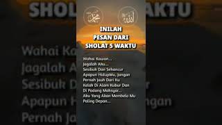 INILAH PESAN DARI SHALAT 5 WAKTU