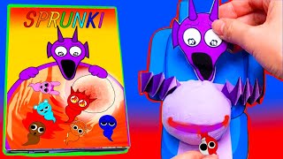 🧑‍🍼👼MAKING INCREDIBOX SPRUNKI PURPLE DURPLE PREGNANT GAMEBOOK +DURPLE SQUISHY PLAY