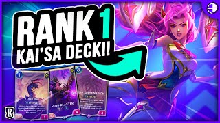 [NEW] The BEST Kaisa Deck in LoR that hit RANK 1!!