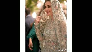 Sana Javed beautiful in bridal look. Sana Javed bridal look