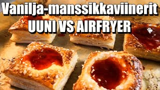 Vanilja-Mansikkaviinerit || UUNI VS AIRFRYER # 5