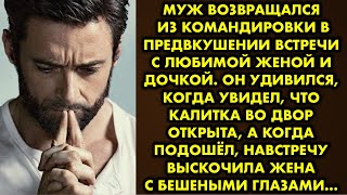 Муж возвращался из командировки в предвкушении встречи с любимой женой и дочкой. Он удивился, когда