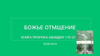 СЛОВО БОЖИЕ. Тихое время с ЖЖ. [Божье отмщение] (18.06.2024)