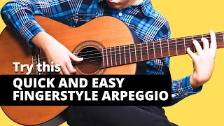 Quick and easy fingerstyle arpeggio tab! PDF Available, Link In Description