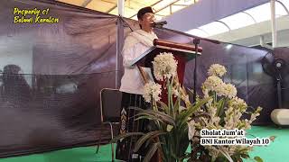 Ust. Moh. Cecep Haryadi (Ust.Chepy) Khotib Jum'at BNI Kantor Wilayah 10