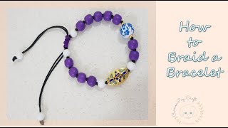 How To Make Knotted Bracelet with Beads and Ceramic