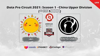 🟢 DOTA 2 LIVE -  LBZS VS INVICTUS GAMING | Dota Pro Circuit 2021: Season 1 - China Upper Division