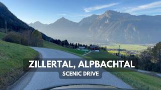 Roundabout way to Zillertal McDonalds | 4k HDR Dolby Vision | Scenic Alpine drive | Tirol, Austria