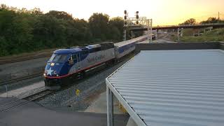 Piedmont #76 enters Raleigh Union Station on October 17th 2020 at 6:26pm, Finally back in service.