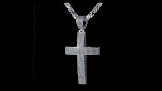 #1 BESTSELLER  Large Iced Out Hip Hop Jesus Piece - Available In Moissanite Or CZ From Harlembling