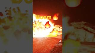 Explosive Blast Cause Huge Flames of Fire  #fire