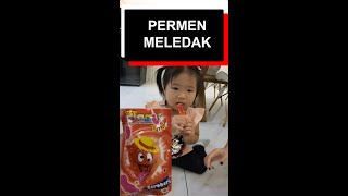 Permen Meledak di Mulut Freya.  #anaklucu #shorts